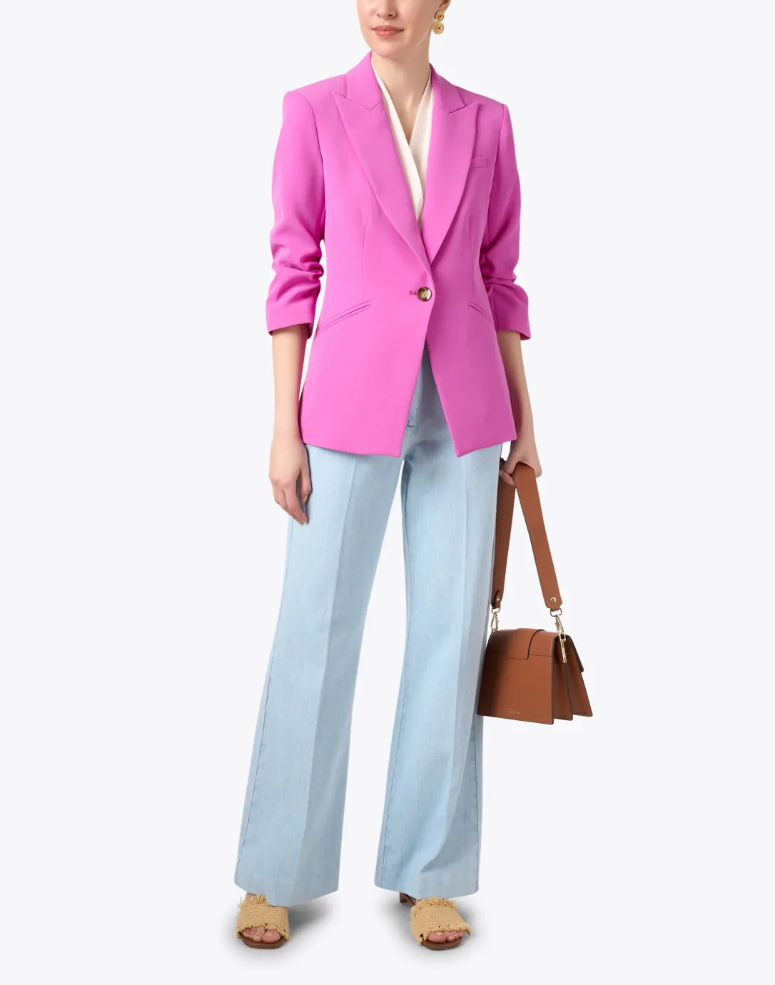 Salome Magenta Dickey Blazer