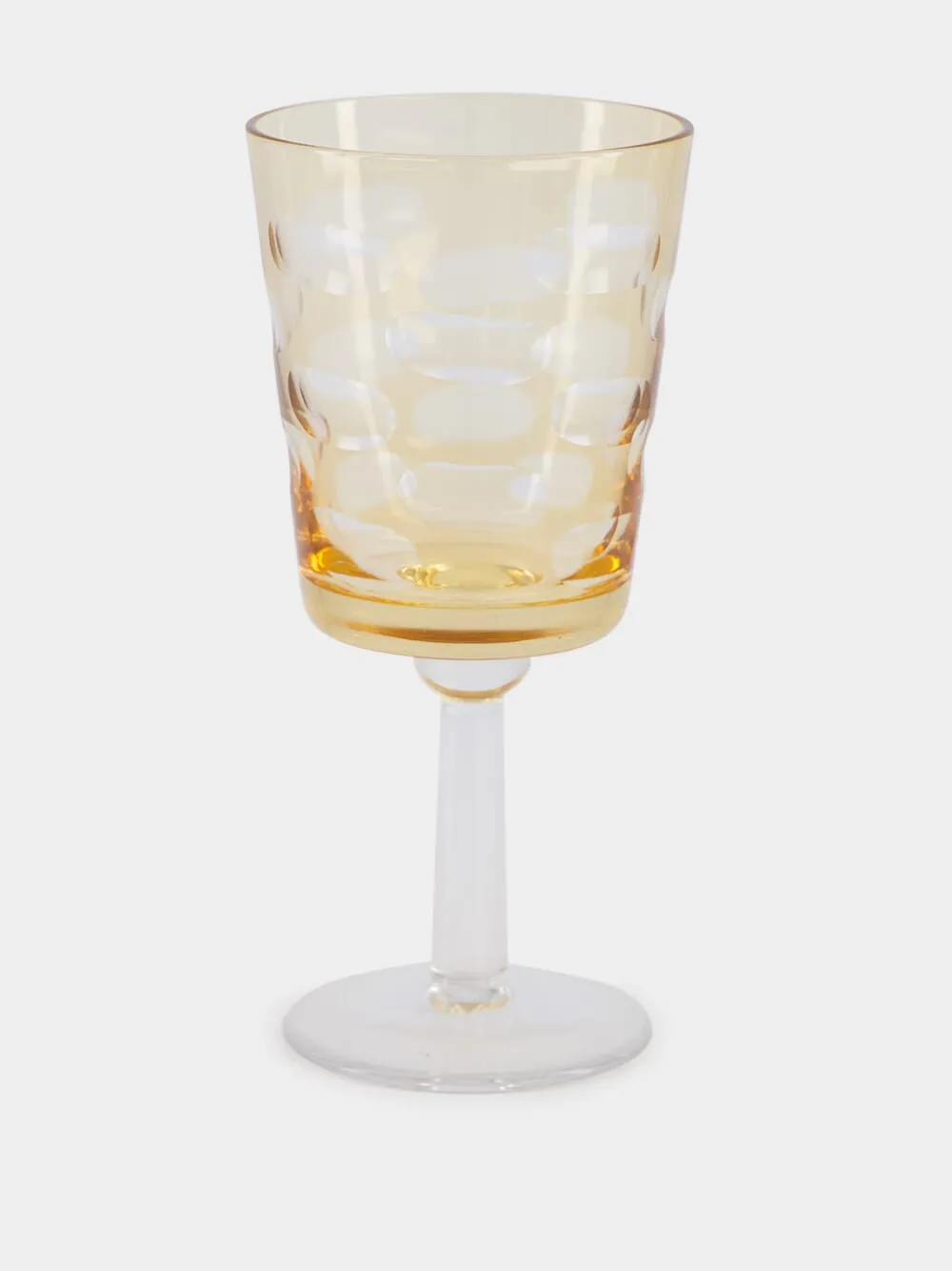 Set of 4 Tubular Wine Glasses