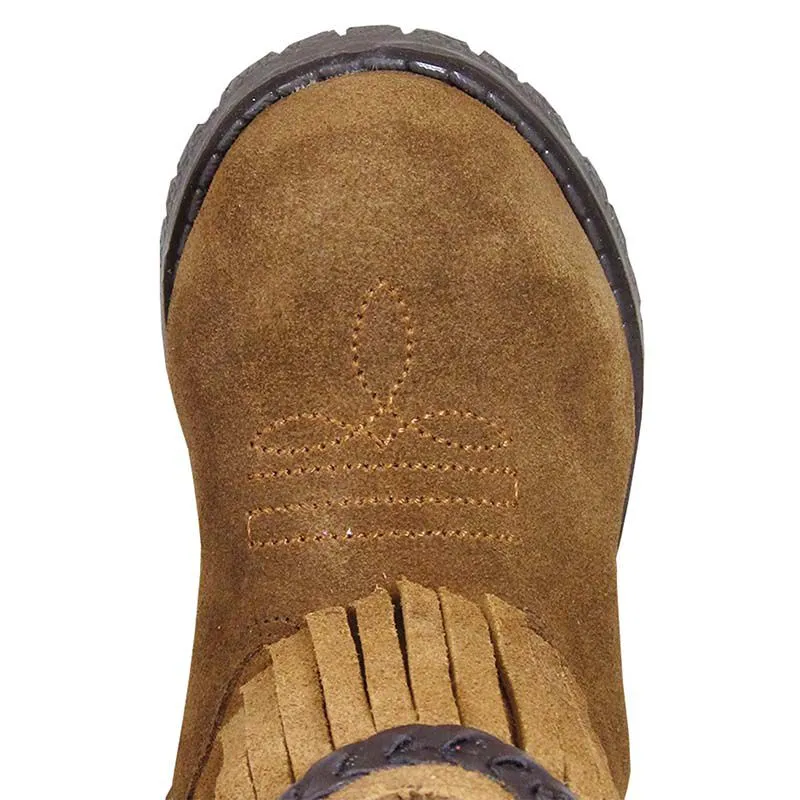 Smoky Mountain Boots Kids' Hopalong Western Boots - Brown Leather Fringe