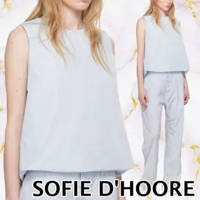 Sofie D D'Hoore Crew Neck Sleeveless Plain Party Style