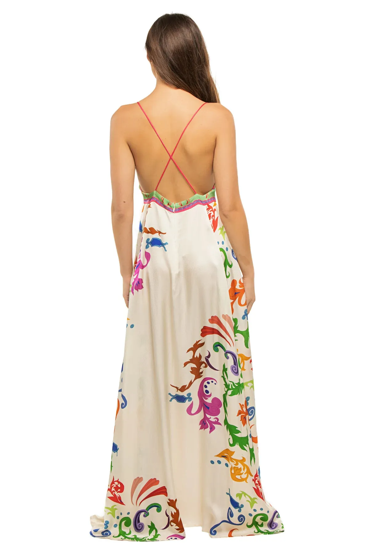 Star V-Neck Maxi Dress