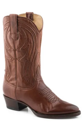 Stetson Womens Nora Brown Leather Cowboy Boots