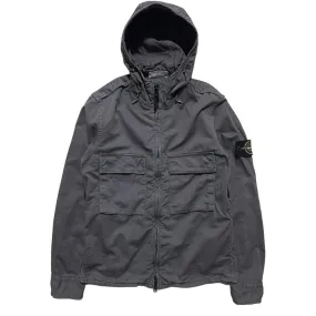 Stone Island Grey Canvas Hooded Jacket