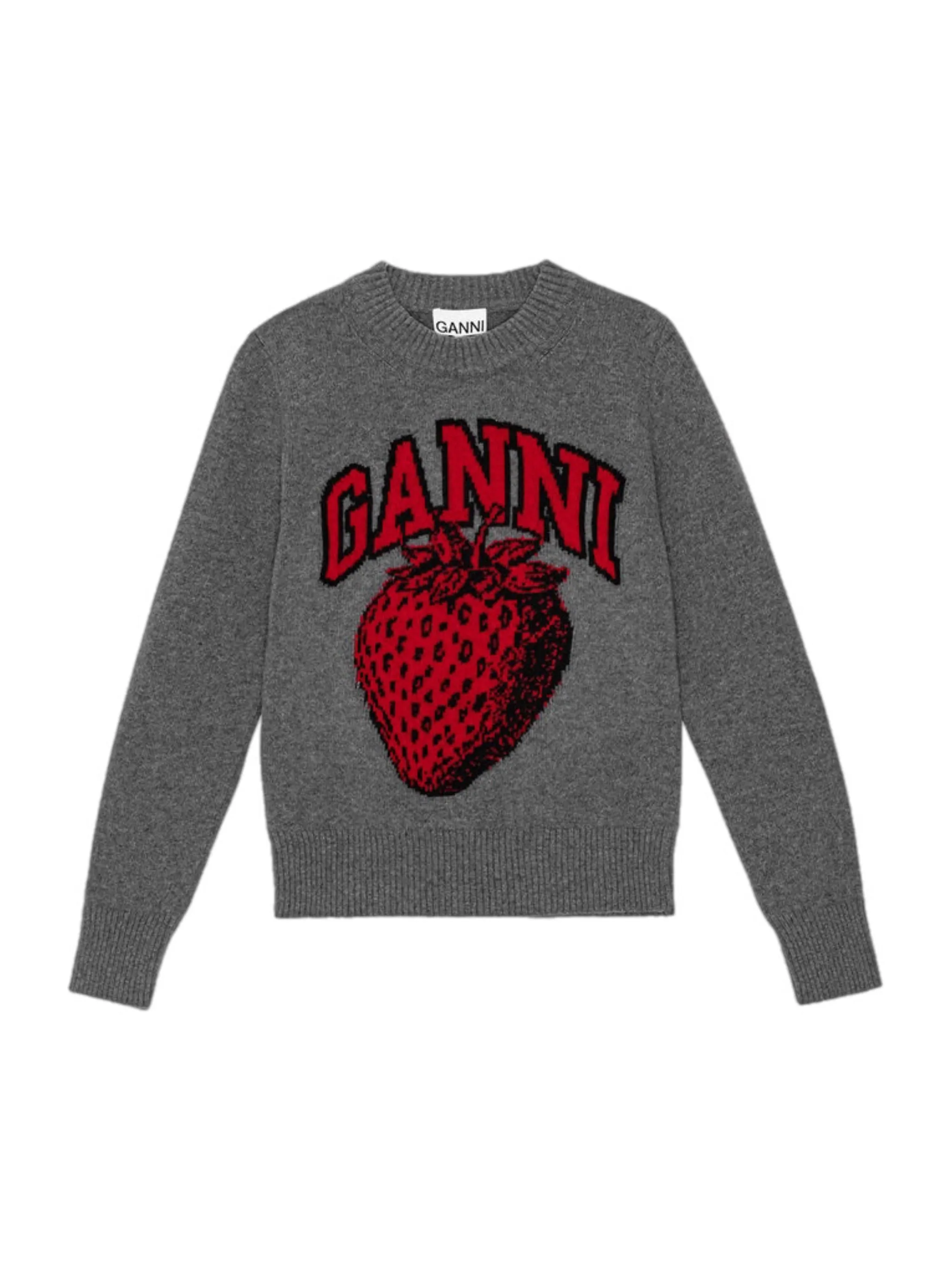 Strawberry Graphic O-Neck Pullover