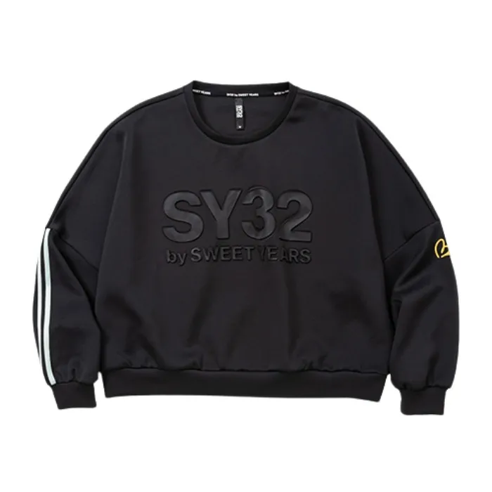 SWEET YEARS | Crew Neck Heart Long Sleeves Plain Oversized - Street Style