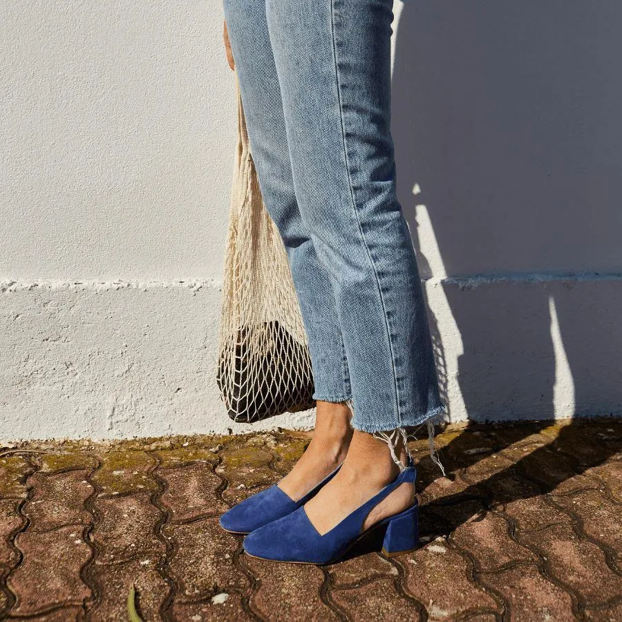 The Charlotte Blue Heels by Aloha's