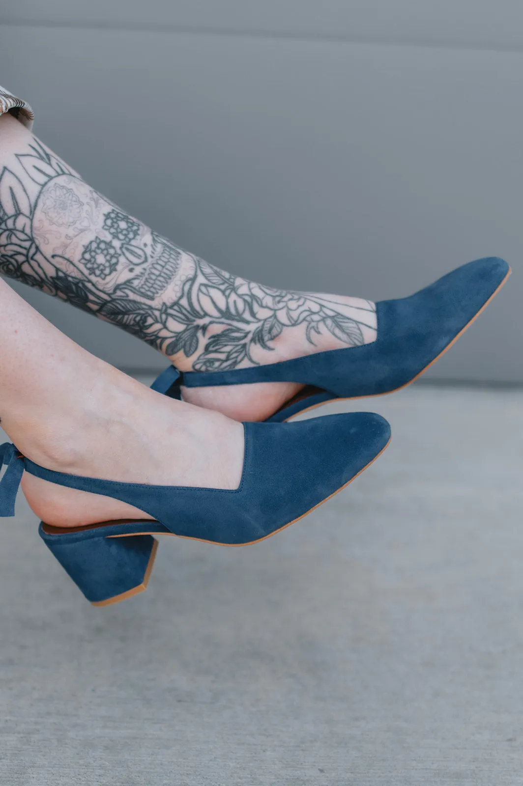 The Charlotte Blue Heels by Aloha's