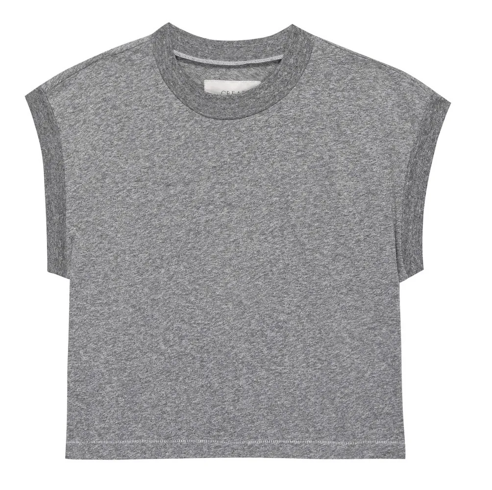 the great crew neck unisex sleeveless street style plain cotton