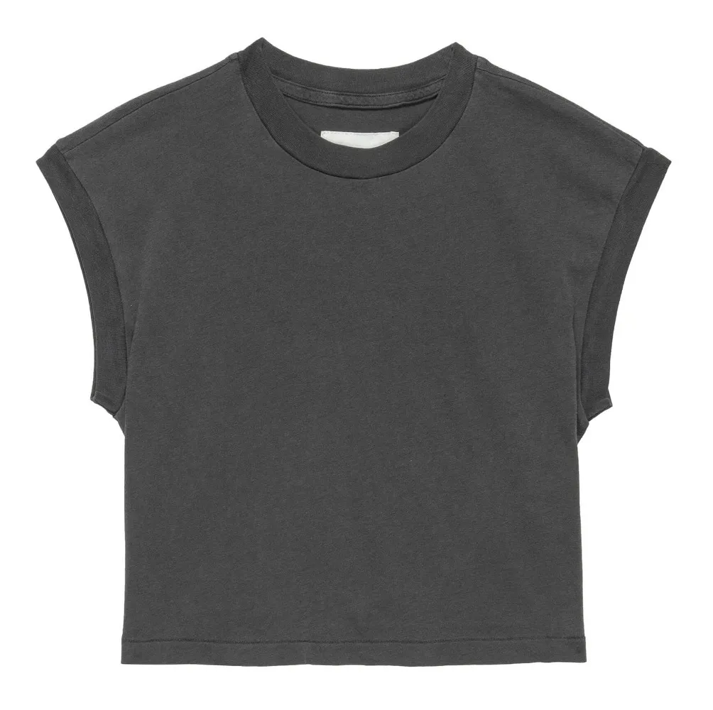 the great crew neck unisex sleeveless street style plain cotton