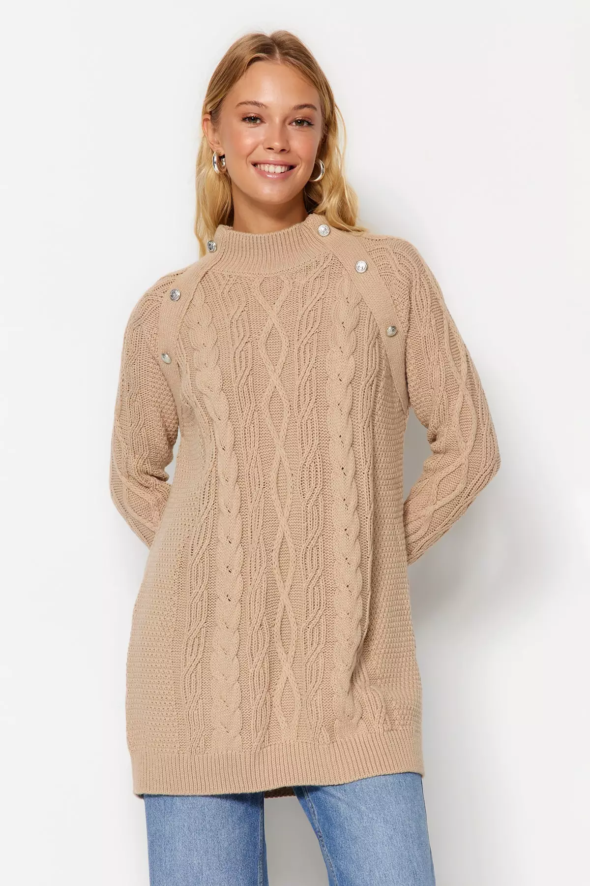 Trendyol Braided Knitted Sweater