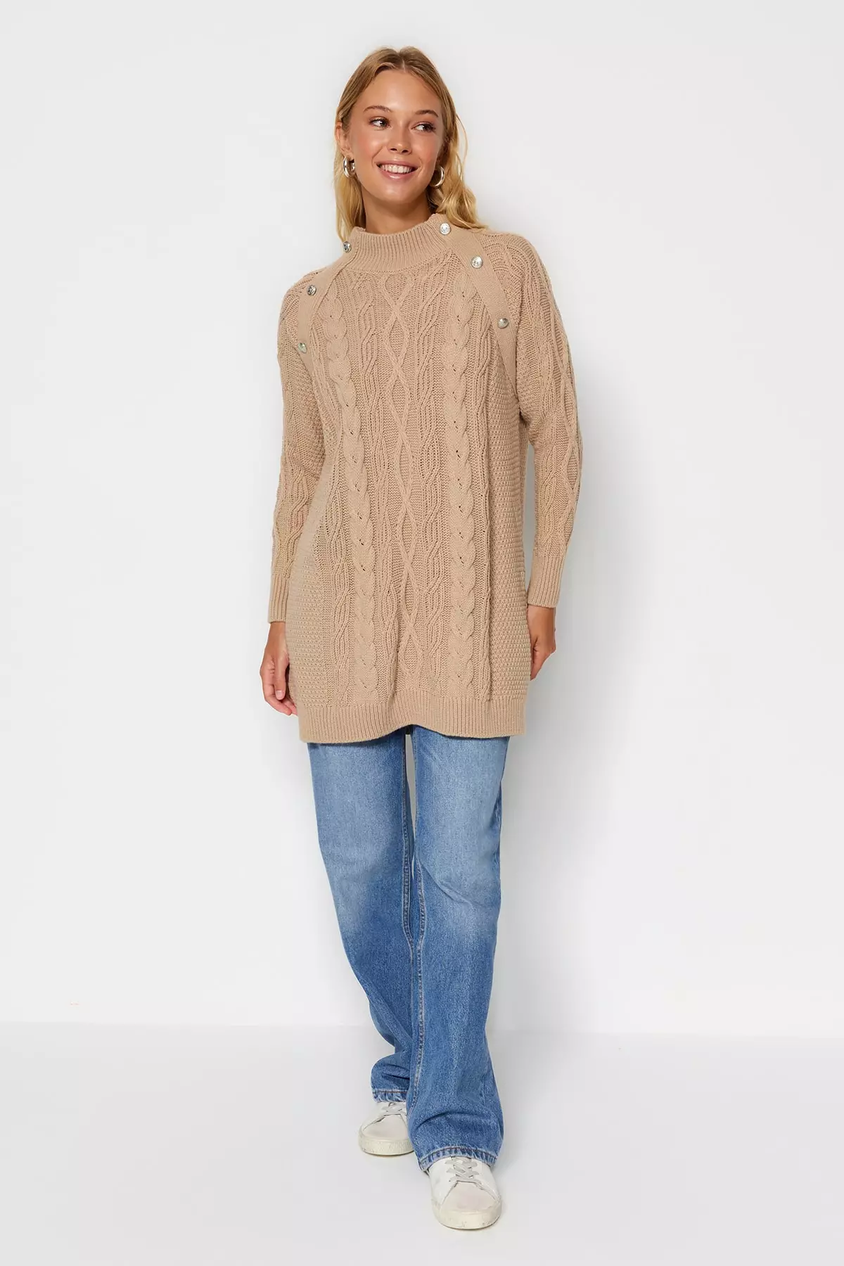 Trendyol Braided Knitted Sweater