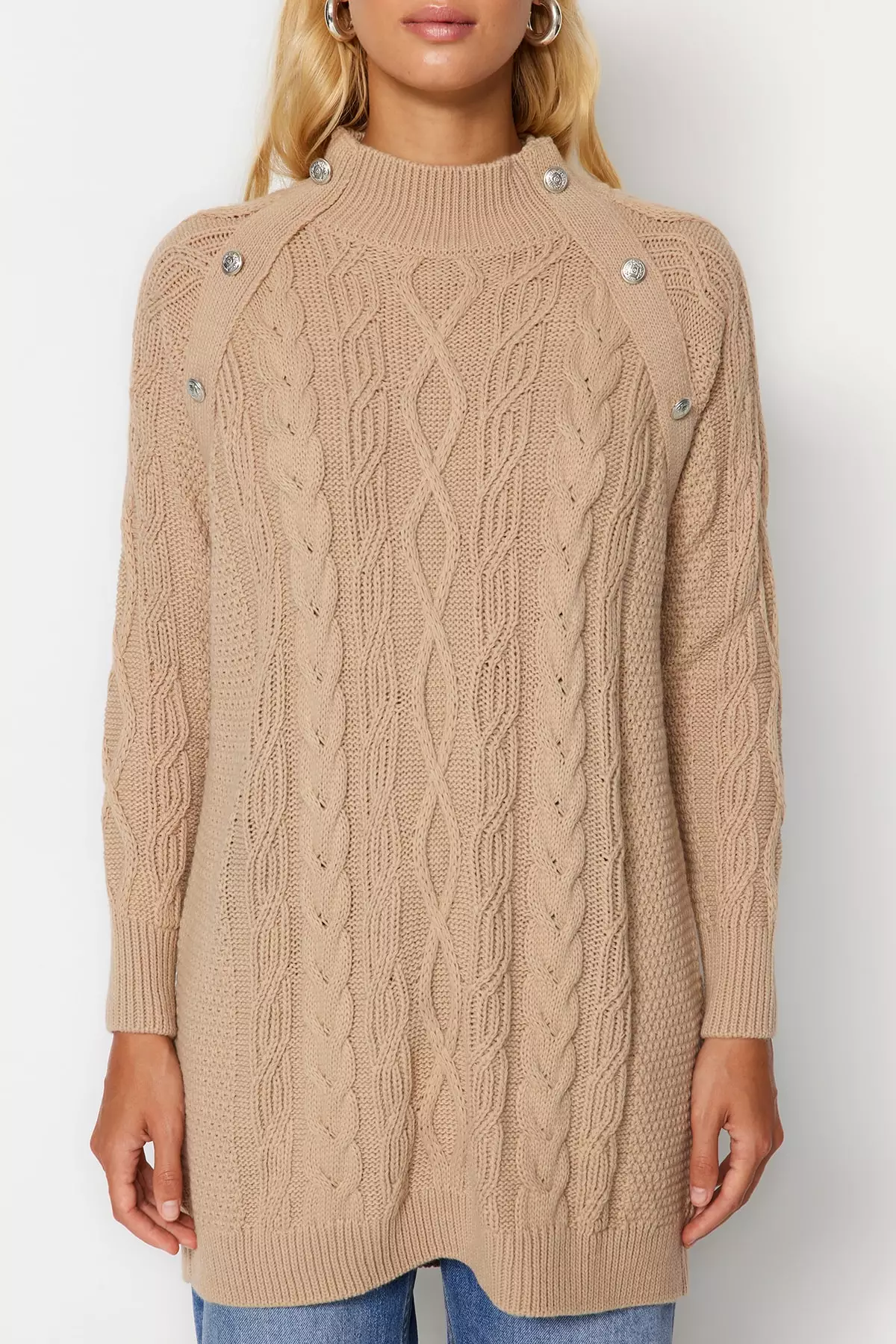 Trendyol Braided Knitted Sweater