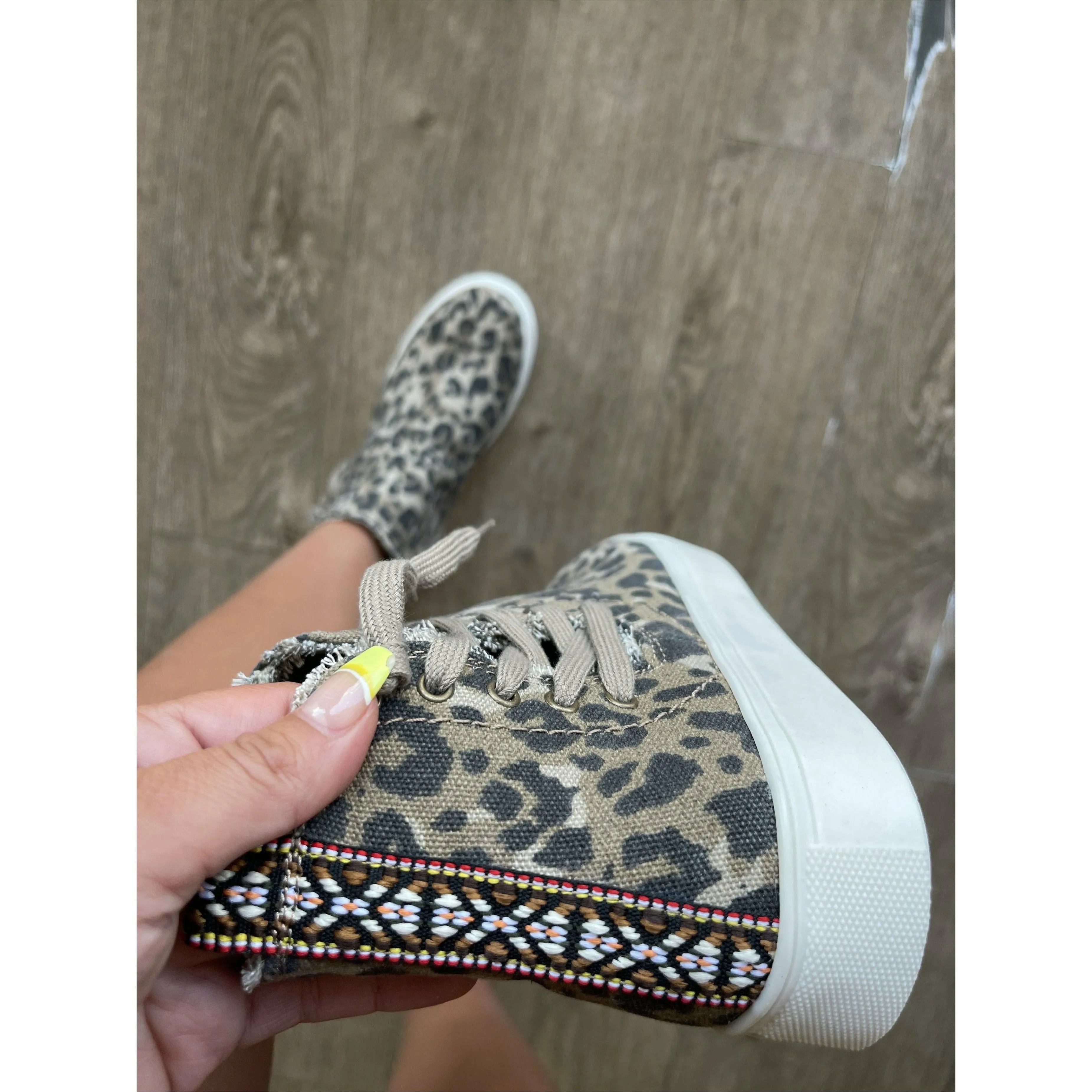 Trinity Leopard Aztec Sneaker