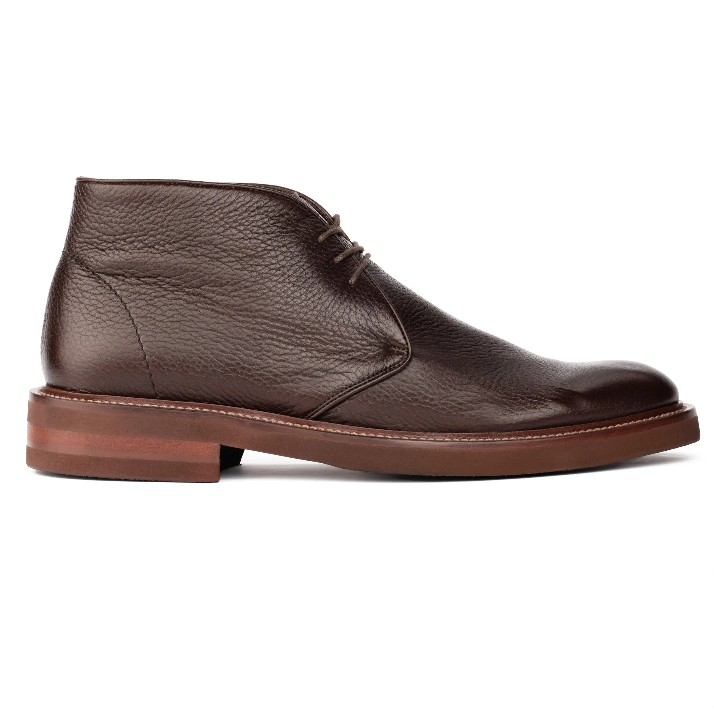 Vista Brown Deerskin Chukka Boot