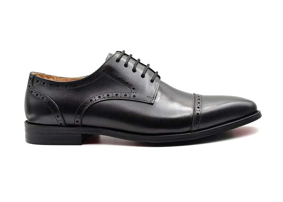 WILLIAM | Black Cap Toe Derby