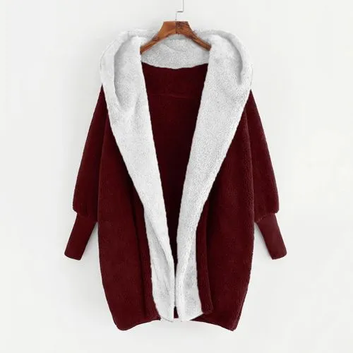 Women's Casual Solid Color Patchwork Placket Coat