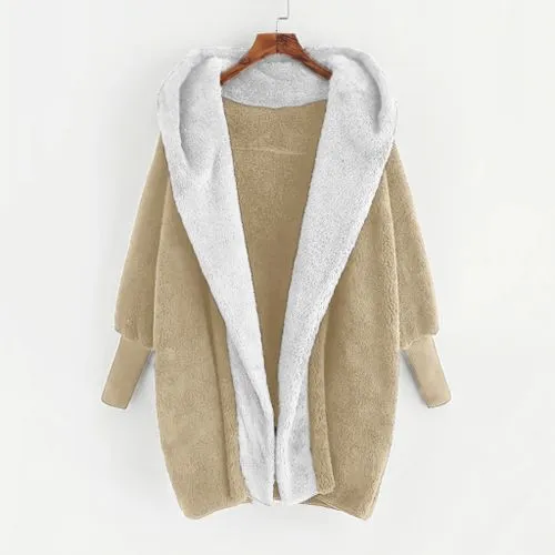 Women's Casual Solid Color Patchwork Placket Coat