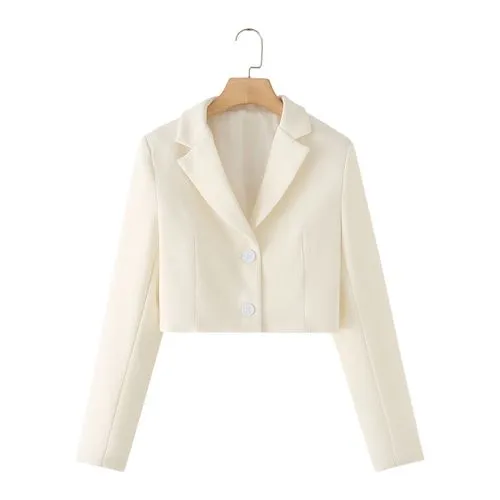 Women's Elegant Streetwear Solid Color Blazer Blazer