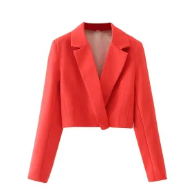 Women's Elegant Streetwear Solid Color Blazer Blazer