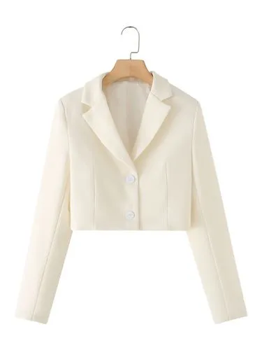 Women's Elegant Streetwear Solid Color Blazer Blazer