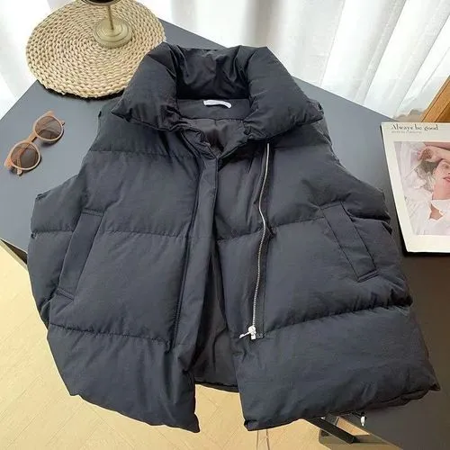 Women's Preppy Style Solid Color Pocket Zipper Coat Jacket