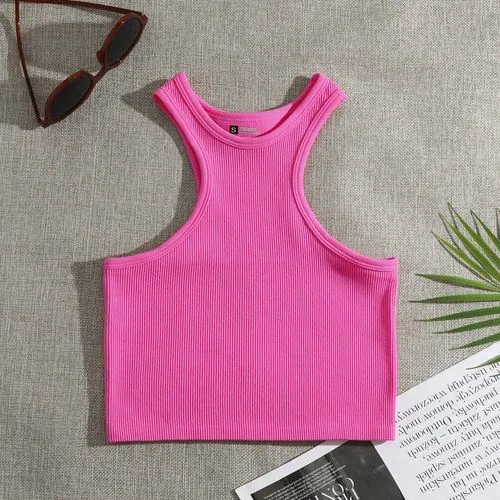 Women's Racerback Tank Tops Tank Tops Vacation Solid Color