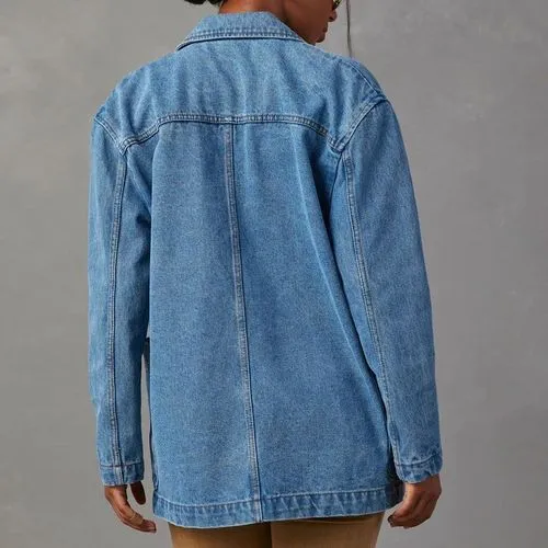 Women's Streetwear Solid Color Coat Denim Jacket