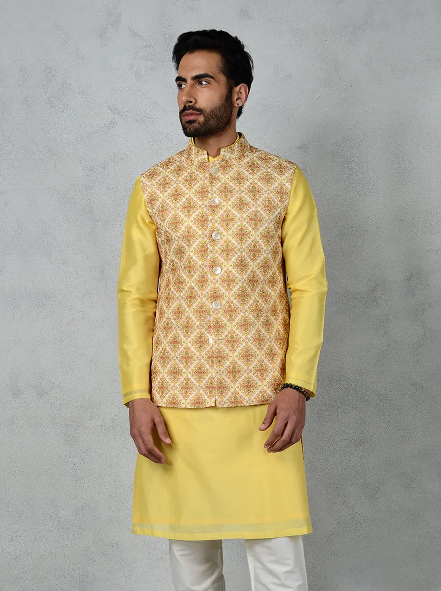 Yellow Bandhgala Jacket | TULA