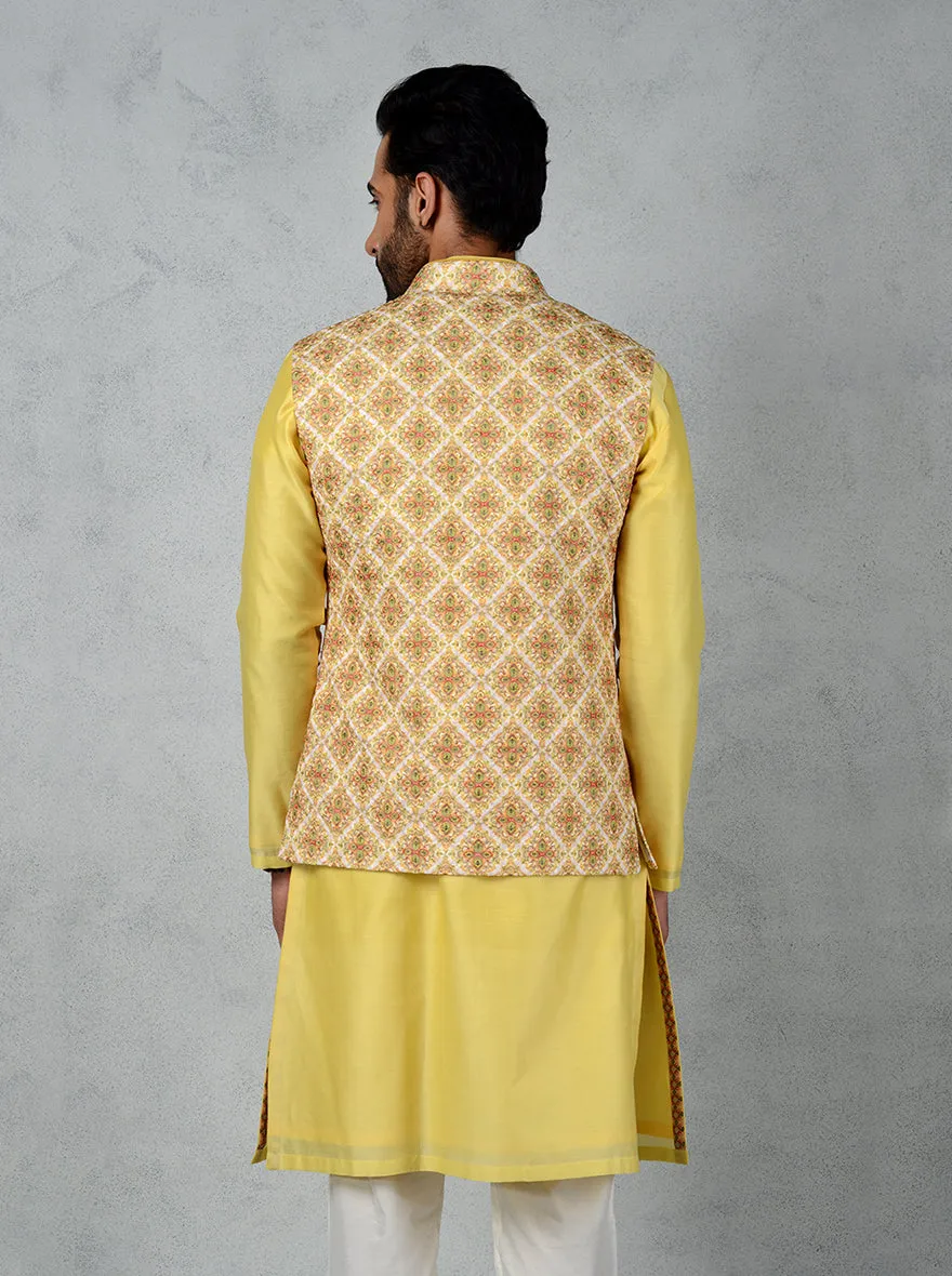 Yellow Bandhgala Jacket | TULA