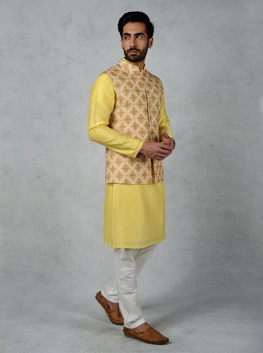 Yellow Bandhgala Jacket | TULA